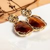 Irregular Streetwear Resin Drop Earrings