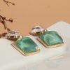 Square Resin Drop Earrings