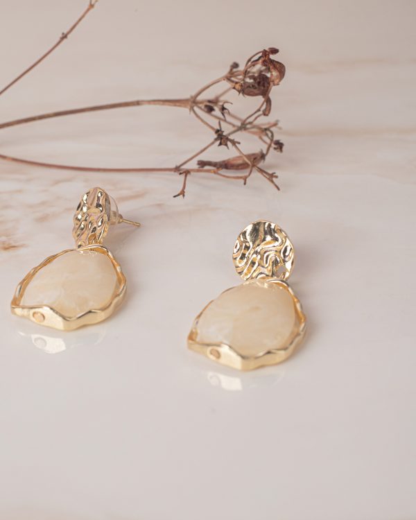 Irregular Streetwear Resin Drop Earrings