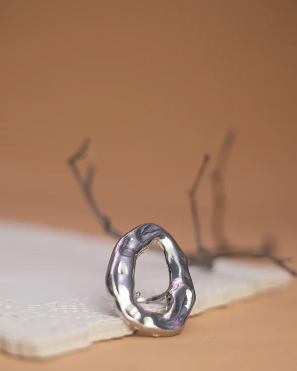 Flower Alloy Open Ring