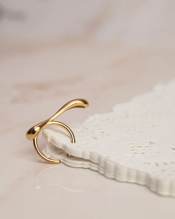 PVD Coated Plated Open Ring